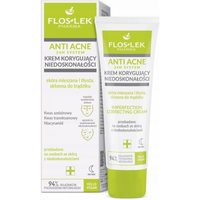 Flos-Lek Anti Acne 24h Noční krém 50 ml – Zboží Mobilmania