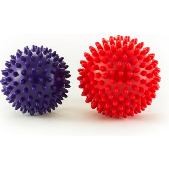 Masážní míček ježek červená 9 cm