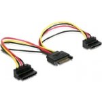 Kabel SATA napájecí na 2x SATA 90°, rozdvojka,15cm – Zboží Živě