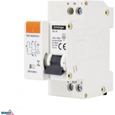 Schelinger 2P C 16A 30 mA typ AC BM-A08-GKL-AC-C16 – Hledejceny.cz
