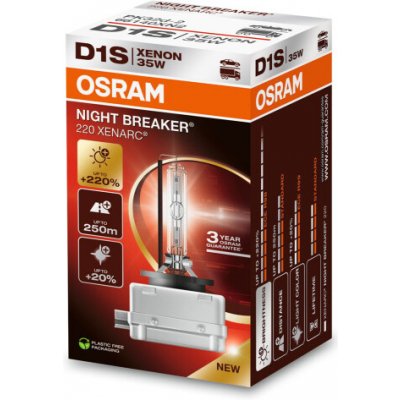 OSRAM xenon. výbojka 85V 35W D1S PK32d-2 NB Xenarc +220% – Hledejceny.cz