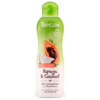 Tropiclean šampon Luxury 2v1 papája a kokos 355 ml