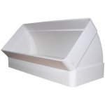 Dalap Koleno pro čtyřhranné potrubí 45st. vertikální 220 x 90 mm PVC – Zboží Mobilmania