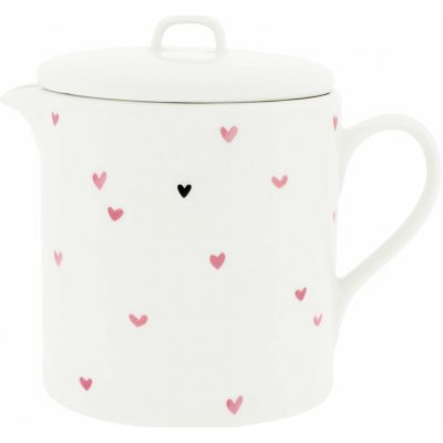 Bastion Collections Keramická White Rose Little Hearts 1 l růžová barva keramika – Hledejceny.cz