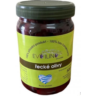 Evoilino Korfu černé olivy bez pecky Pitted Kalamata 500 g – Zbozi.Blesk.cz