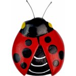 Dvěděti Dřevěná magnetka velká Beruška červená křídla – Sleviste.cz