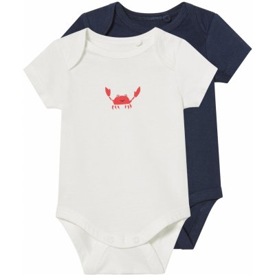 Lupilu Chlapecké body 2kusy bílá navy modrá – Hledejceny.cz