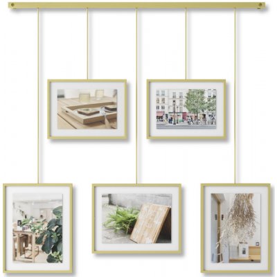 Závěsné rámečky na fotografie Umbra EXHIBIT - zlaté – Zboží Živě