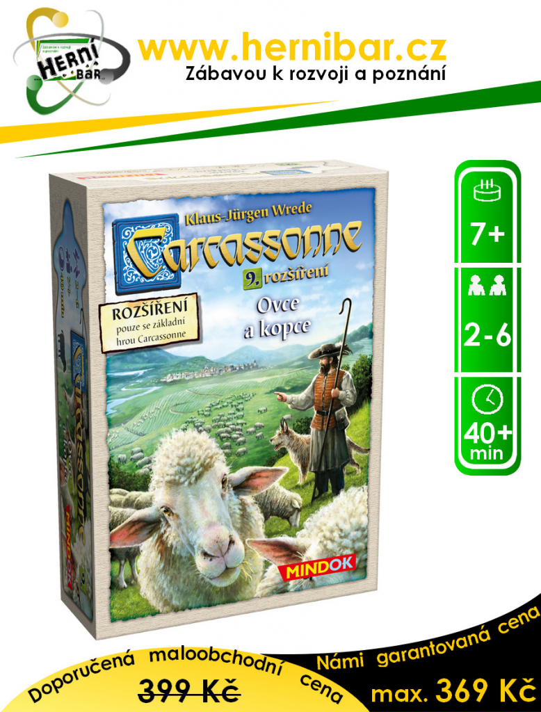 Mindok Carcassonne 2 edice Ovce a kopce