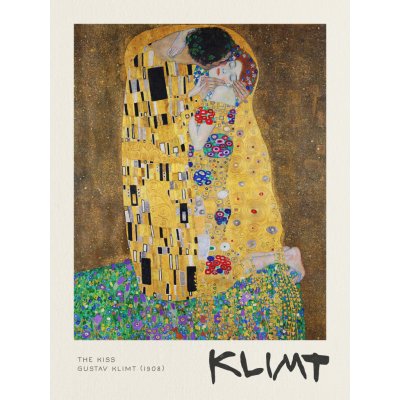 Obrazová reprodukce The Kiss - Gustav Klimt, (30 x 40 cm) – Zboží Mobilmania