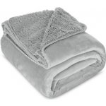 Mybesthome Přehoz na křeslo sedačku LUXURY stříbrná 70 x 160 cm – Sleviste.cz