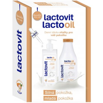 LACTOVIT Lactooil sprchový gel 500 ml + tělové mléko 400 ml