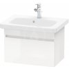 Koupelnový nábytek Duravit DuraStyle - Umyvadlová skříňka 398x580x368 mm, 1 zásuvka, lesklá bílá DS637902222