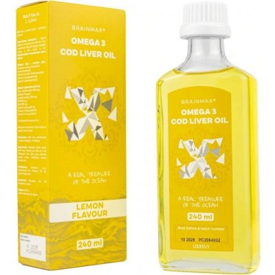 Brainmax Omega 3 Cod Liver Oil 240 ml – Hledejceny.cz