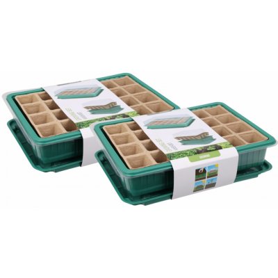 Igotrend SET 2 ks Minipařeniště ochranný poklop na rostliny 27,5 x 20 x 11 cm – Zboží Dáma