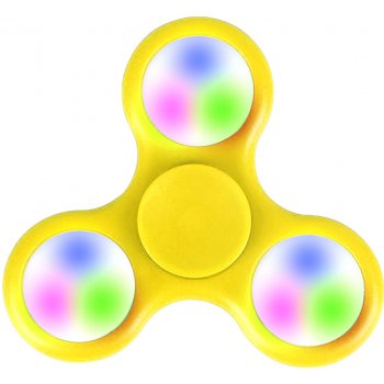 Fidget spinner Svítící ŽLUTÝ