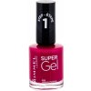 Gel lak Rimmel London Super Gel Lak na nehty barevný gelový lak 025 Urban Purple 12 ml