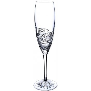 Bohemia Crystal Broušené sklenice Fiona na šampaňské flétny 6 ks 200 ml