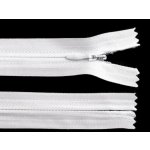 Spirálový zip skrytý šíře 3 mm, délka 40 cm - bílý – Hledejceny.cz
