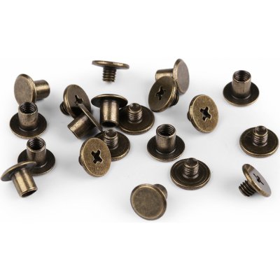 Prima-obchod Sedlářský nýt šroubovací Ø10 mm, barva 3 staromosaz – Hledejceny.cz