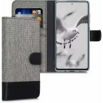 Pouzdro KWmobile Canvas Wallet Samsung Galaxy S20 FE Šedé