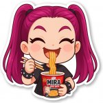 K-Pop Demon Hunters Samolepka Mira Ramen – Zbozi.Blesk.cz