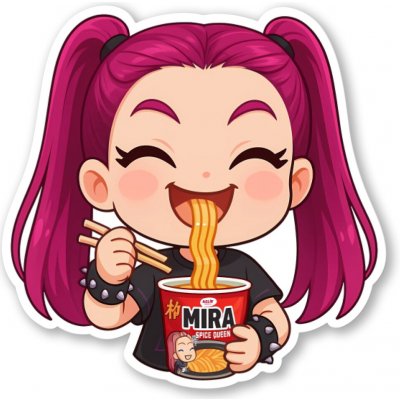 K-Pop Demon Hunters Samolepka Mira Ramen – Zbozi.Blesk.cz
