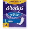 Hygienická vložka Always Daily Protect Long slipové vložky bez parfemace 64 ks