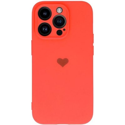 Pouzdro Vennus Valentýnské Heart iPhone 12 - korálové – Zboží Mobilmania