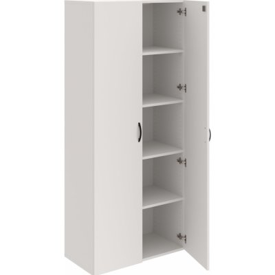 Hobis DZ 5 80 00 Skříň policová dvéřová 185 × 80 cm - Bílá , Bílá , UCO černá – Sleviste.cz