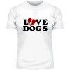 Dámské tričko s potiskem Dámské tričko American Staffordshire Terrier Love dogs