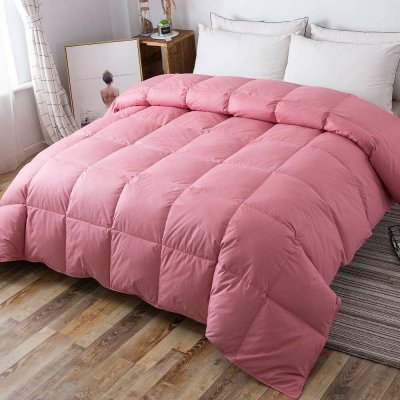 Polštáře a peřiny.cz Péřová přikrývka Comfort Růžová 140x200 – Zboží Dáma