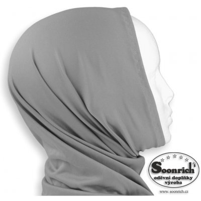 Soonrich multifunkční šátek elastický šedý sel037 – Zboží Dáma