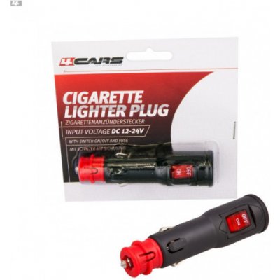4Cars Zástrčka do zapalovače s vypínačem 12/24V – Hledejceny.cz