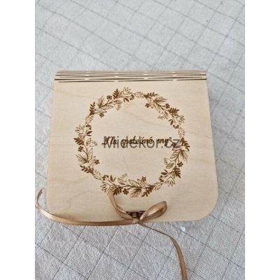 Dřevěná krabička na peníze Viktorie Přírodní – Hledejceny.cz