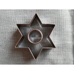 Vykrajovátko nerezové hvězda motiv: hvězda/kolečko 5,5 x 1,7 cm – Hledejceny.cz