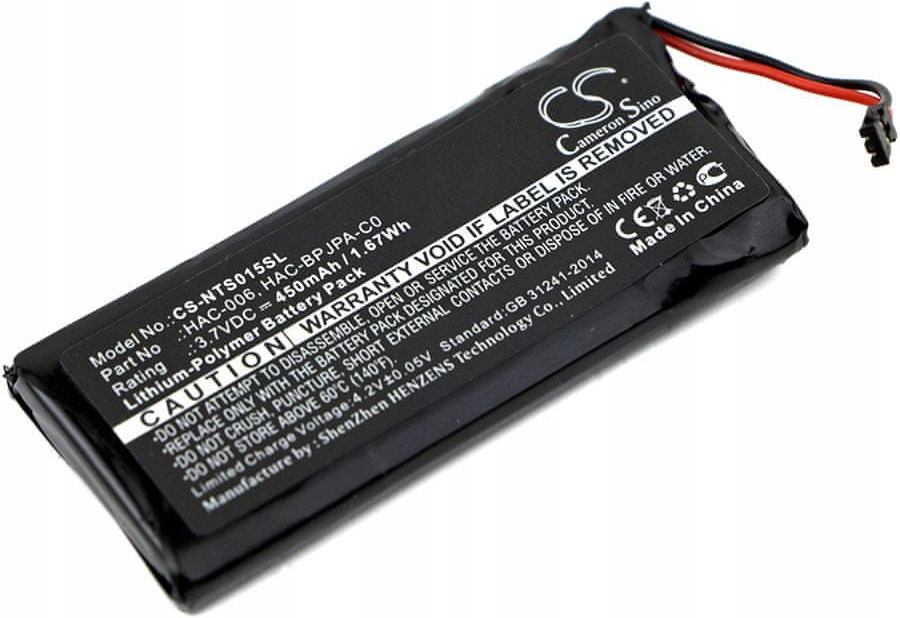CameronSino Baterie Pad Joy-Con Nintendo Switch OLED CS-NTS015SL