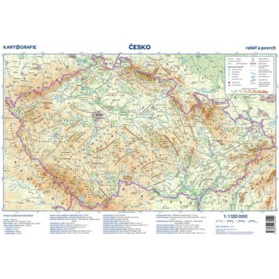 Podložka - Česká republika - příruční mapa- 1:1 120 000 – Sleviste.cz