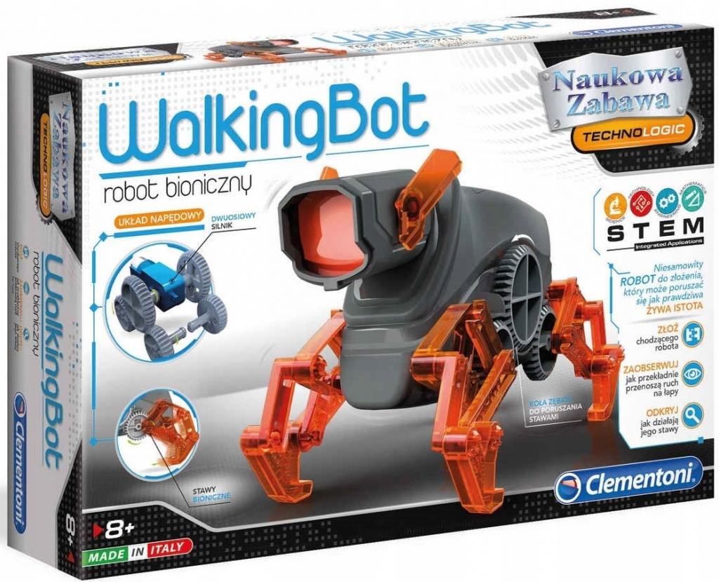 Clementoni 50059 Sada stavební Walking Bot chodící robot