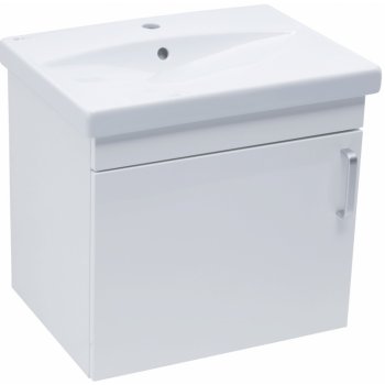 Naturel Koupelnová skříňka s umyvadlem Vario Dekor 60x51x40 cm bílá lesk VARIO260BIBL