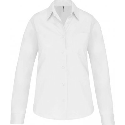 Kariban košile dámská s dlouhým rukávem Poplin bílá – Zbozi.Blesk.cz