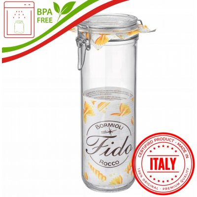 Bormioli Rocco Zavařovací Sklenice s přezkou Fido pro zavařování bez BPA 1460 x 1500ml