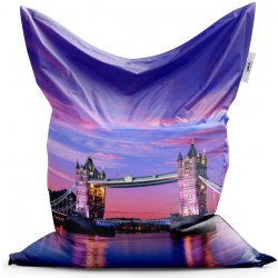 Sablio sedací vak Classic Londýn Tower Bridge 200x140 cm