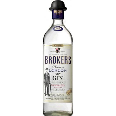 Broker's London Dry Gin 40% 1 l (holá láhev) – Hledejceny.cz