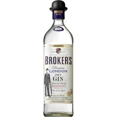 Broker's London Dry Gin 40% 1 l (holá láhev) – Zbozi.Blesk.cz