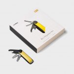 Klíčenka Orbitkey Dárková sada z nappa kůže a multitoolu Hybrid Leather + Multitool V2 Solar Yellow – Zboží Dáma