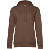 Dámská mikina Mikina dámská B&C Organic Inspire Hooded hnědá