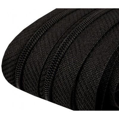Zip spirálový 3 mm metráž - černý – Zboží Mobilmania