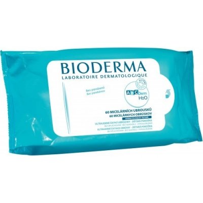 Bioderma ABC Derm H2O čisticí ubrousky pro děti 60 ks