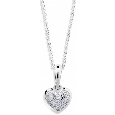 Cutie Jewellery Přívěsek ve tvaru srdce z bílého zlata Z6295 2383 40 10 X 2